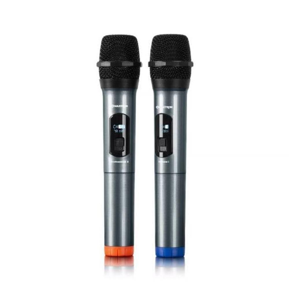 MICRÓFONO MAXTRON MX-7268 PROFESSIONAL 2 INALÁMBRICO DUAL