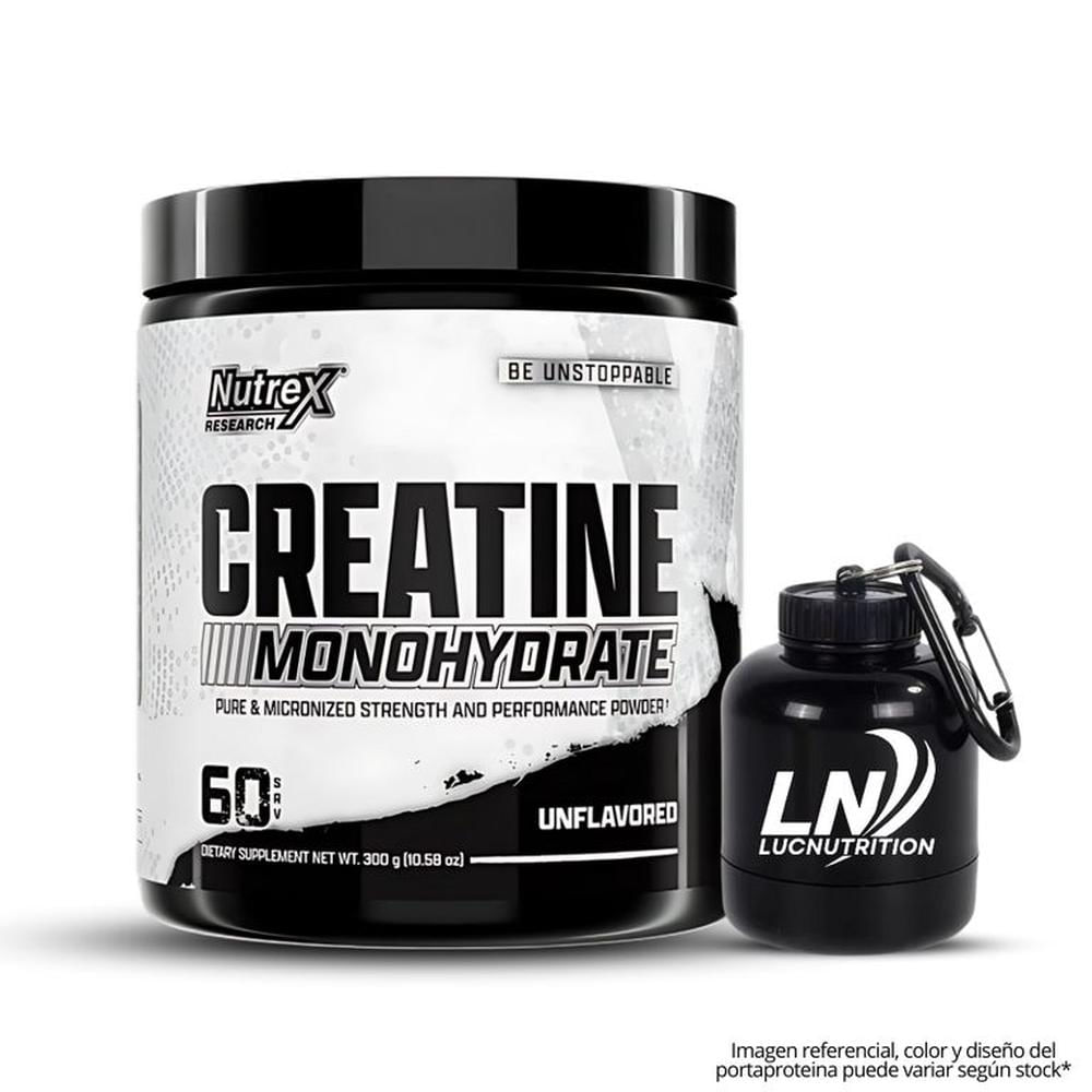Creatina Nutrex Research 300 g micronizada + portaproteina