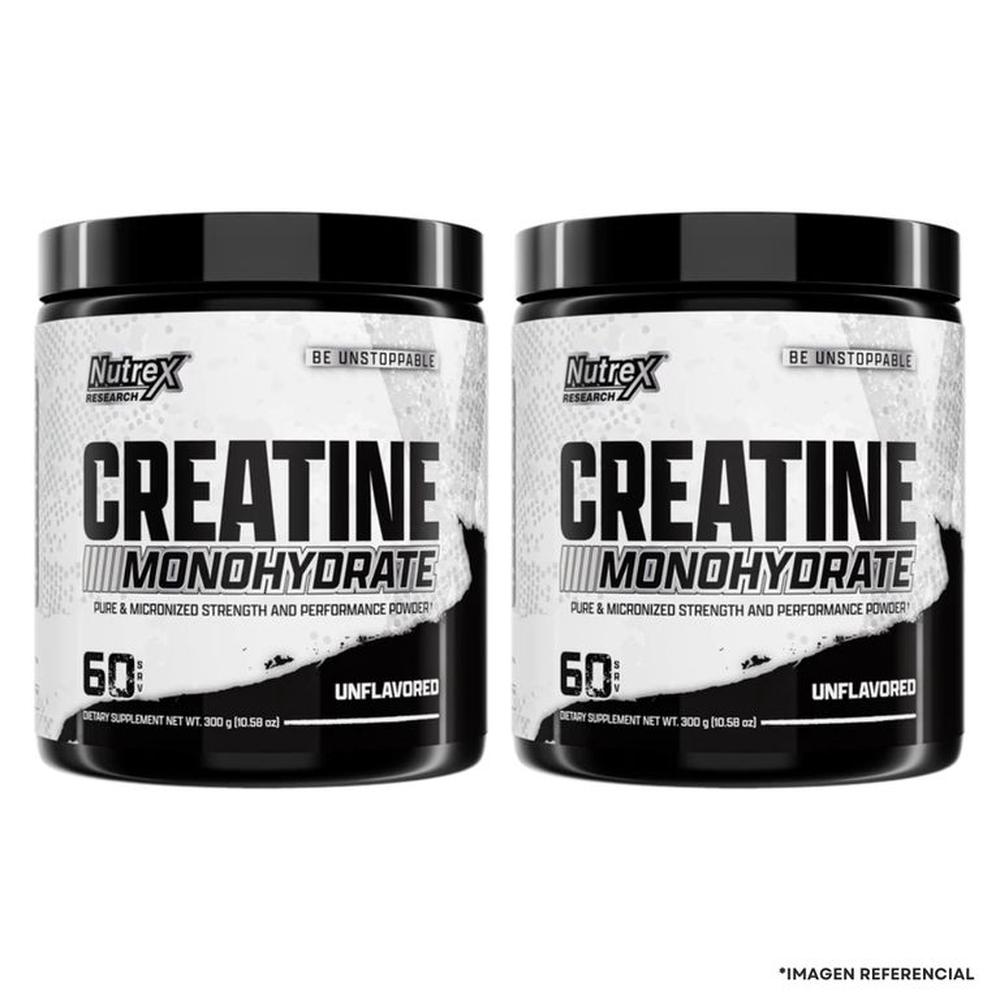 2 Creatina Nutrex Research 300 g micronizada