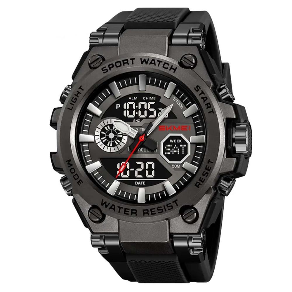 Reloj Hombre Skmei Tank Dual Digital 3 Horarios Multifunción 2417
