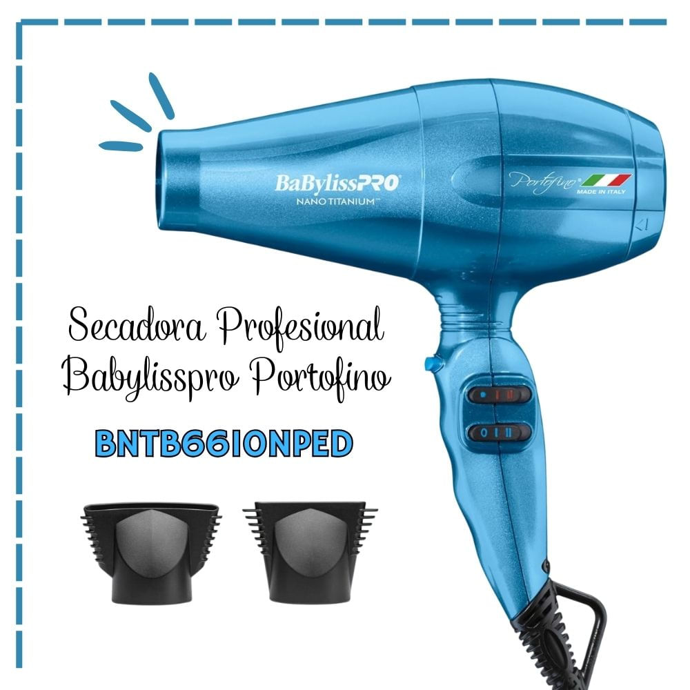 Secadora Profesional BabylissPro Portofino Azul - BNTB6610NPED