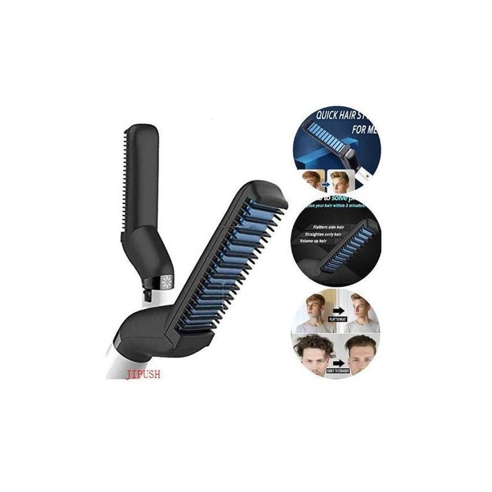 Alisador de barba peine para alisar el cabello hombre