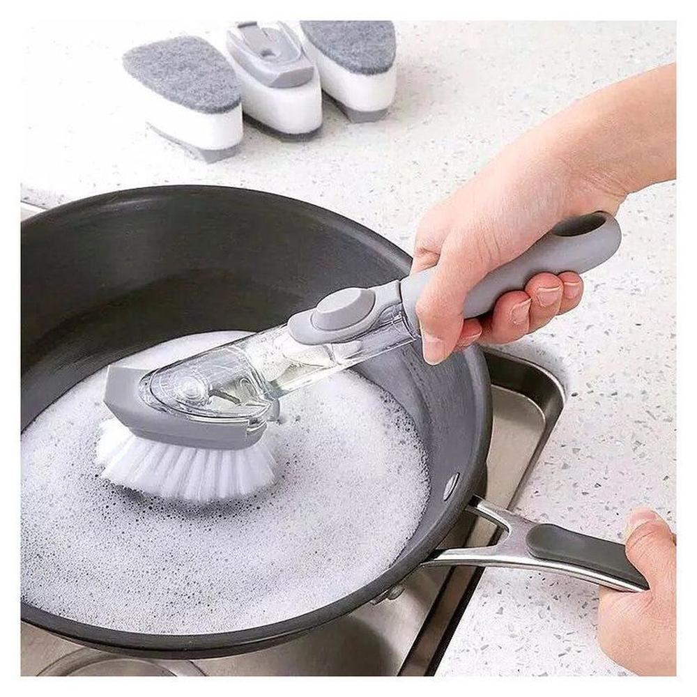 Cepillo 2 en 1 para limpieza de ollas o sartenes