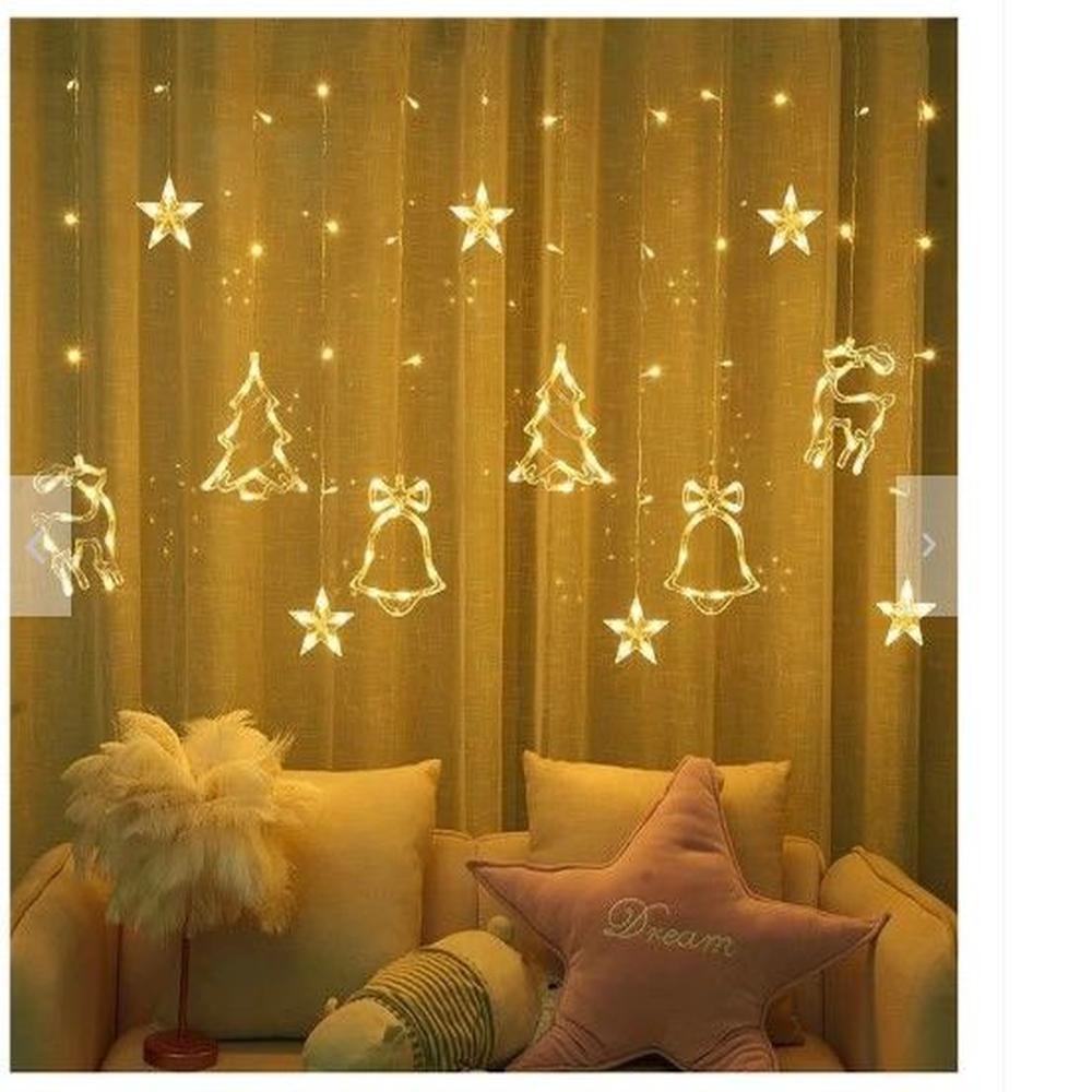 Luces de navidad decorativas con figuras de Renos