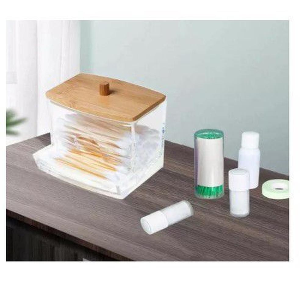 Organizador de Hisopos Acrílico Elegante
