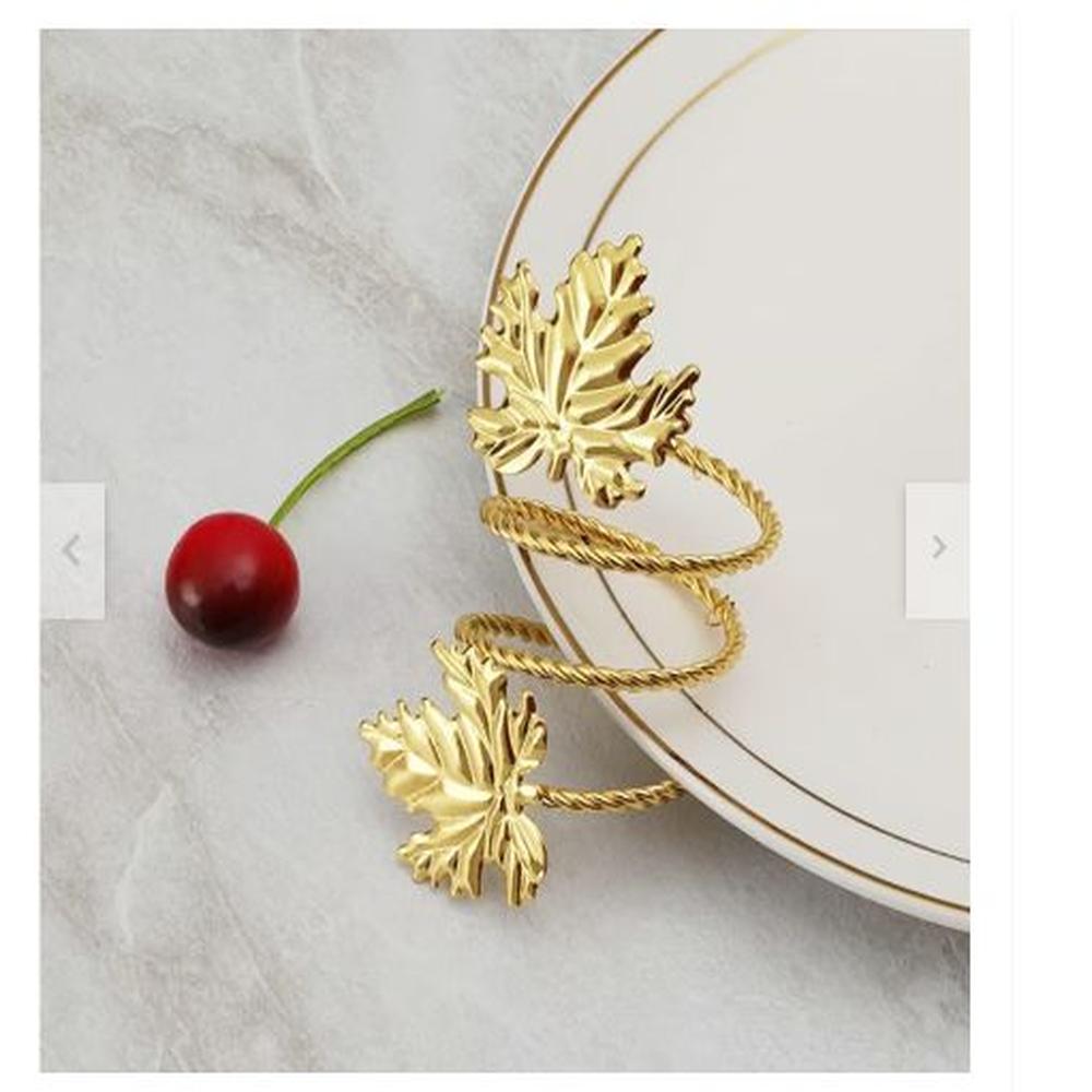 SET x6 AROS DE SEVILLETA HOJA GOLD PREMIUM