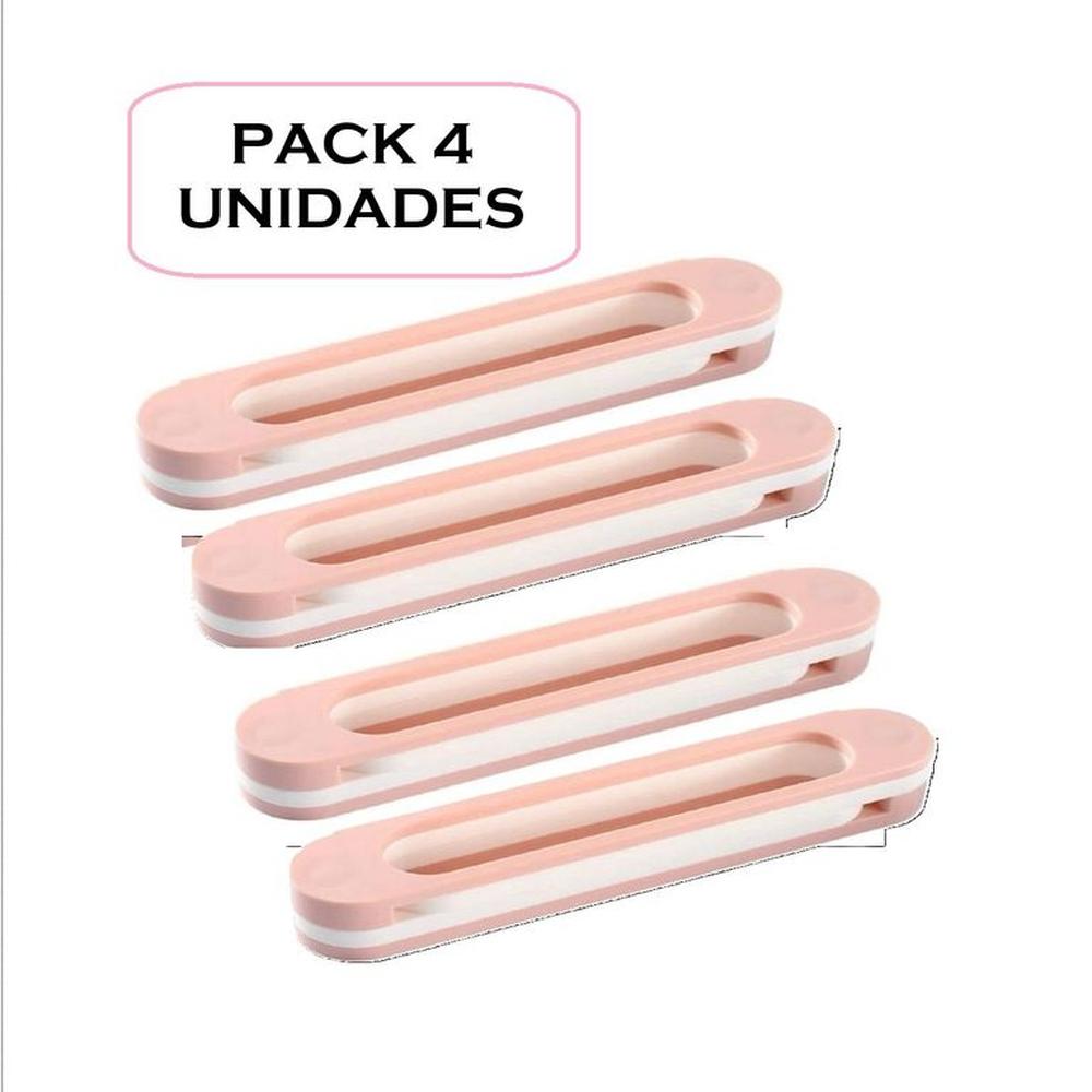 Pack 4 Colgadores de Baño Sandalias Toallas Plegable Estantes Rosado