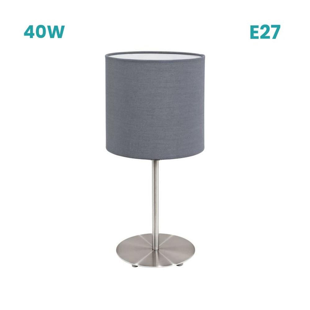Lamp Mesa Pasteri 1x40w Gris