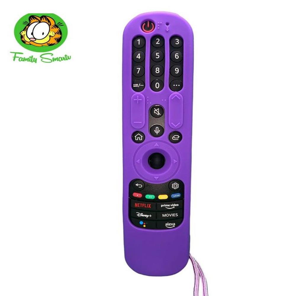 Funda Control LG Magic 2022 Forro Protector Anticaída / Morado