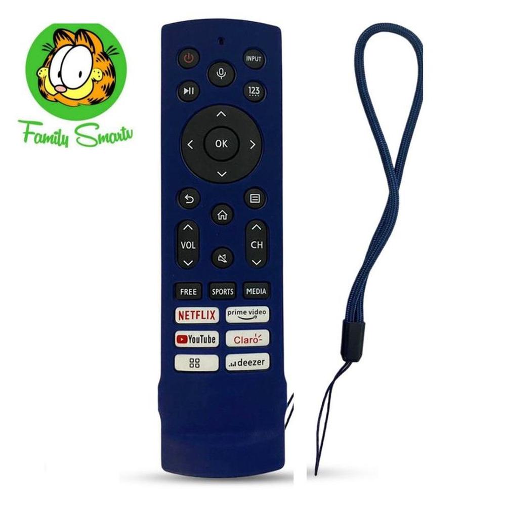 Funda Genérico de silicona cerrada para Control Hisense Nuevo Azul