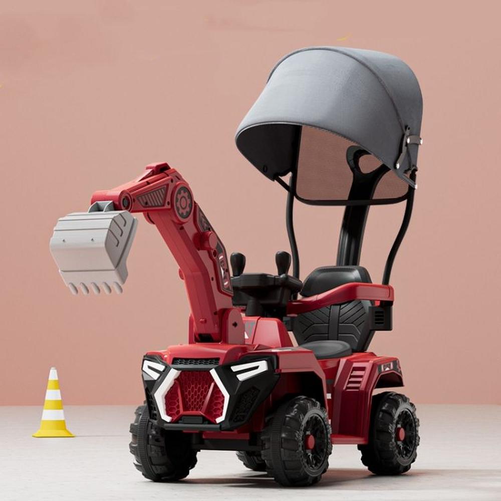 Carro guiador a batería para niños 6V - EXCAVADOR