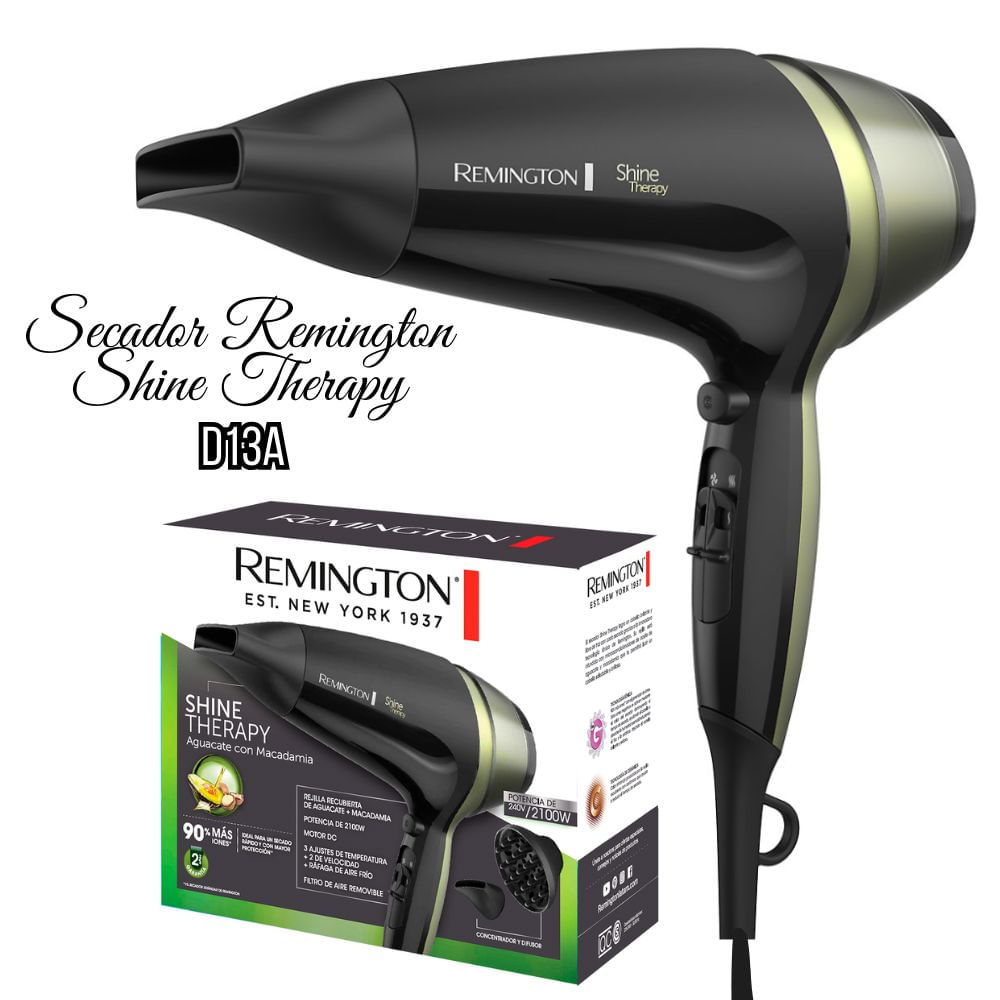 Secadora de Cabello Remington Shine Therapy 2100 watts
