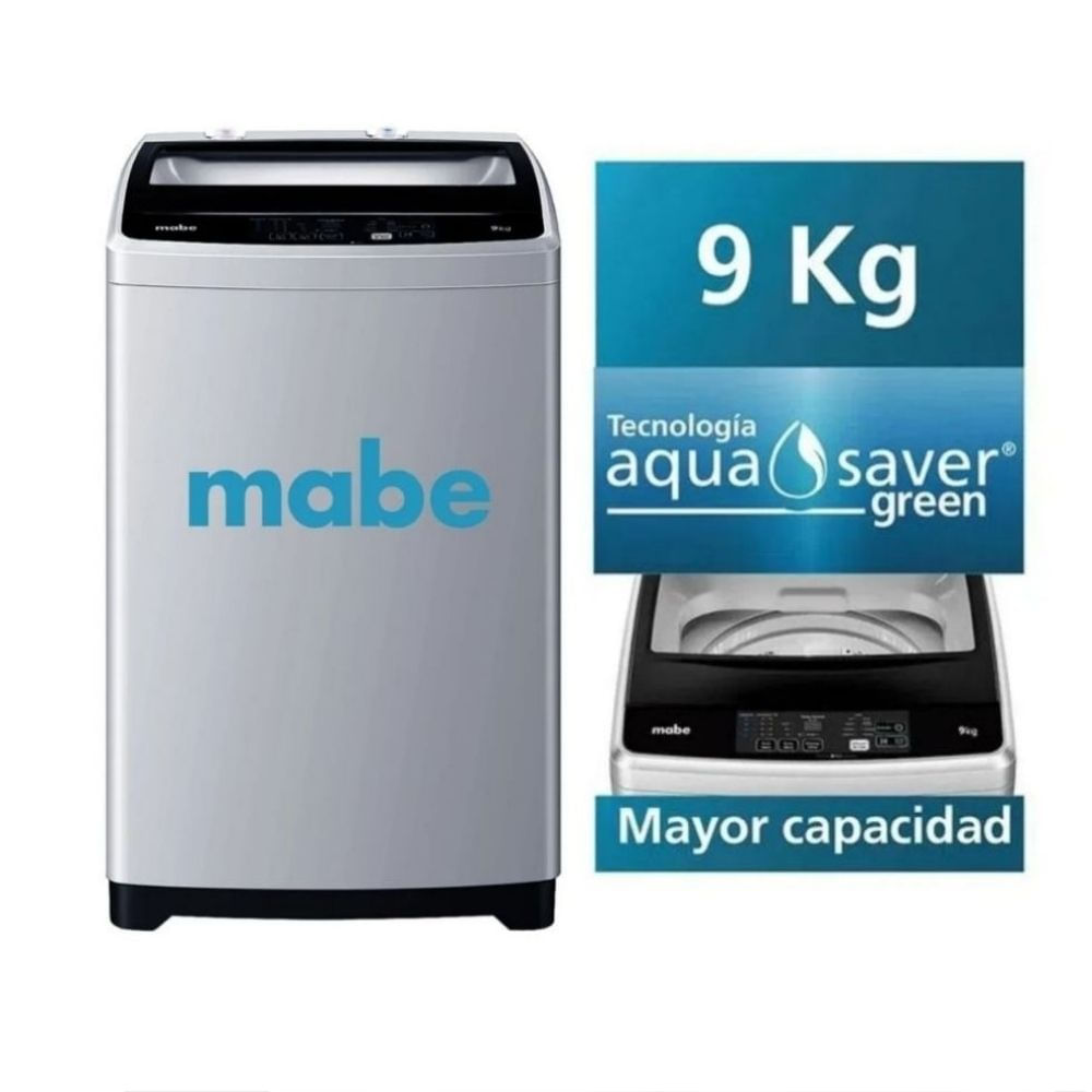 Lavadora Automática Mabe 9 kg, Carga Superior LMAP9020WGBB0