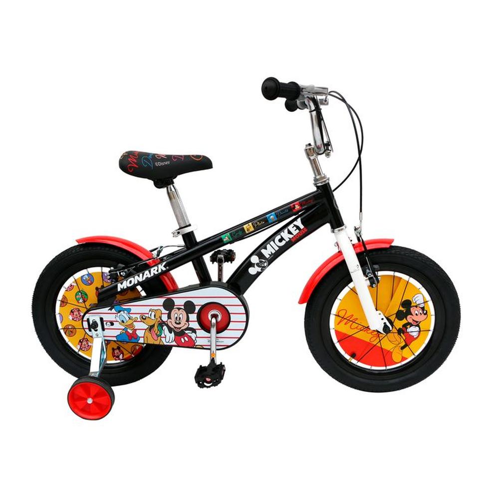 BICICLETA MONARK MICKEY HAPPY ARO 16 NEGRO BLANCO