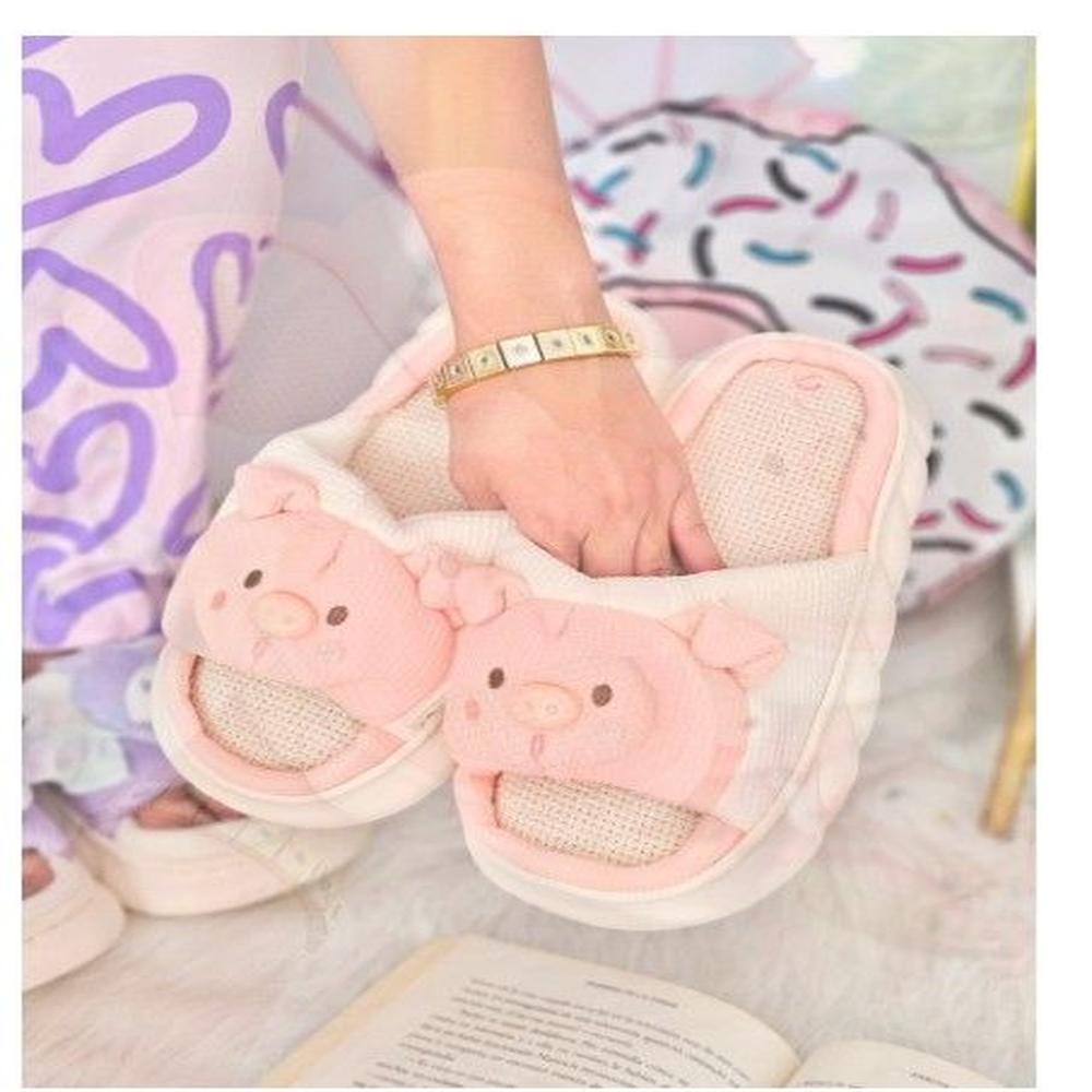 Sandalias kawaii cerdito importada calidad A1 40 Multicolor