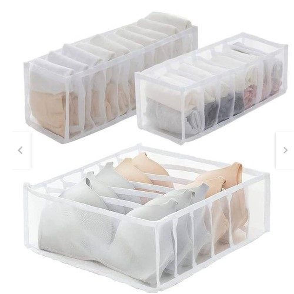 Set de Organizadores de Ropa Interior blanco