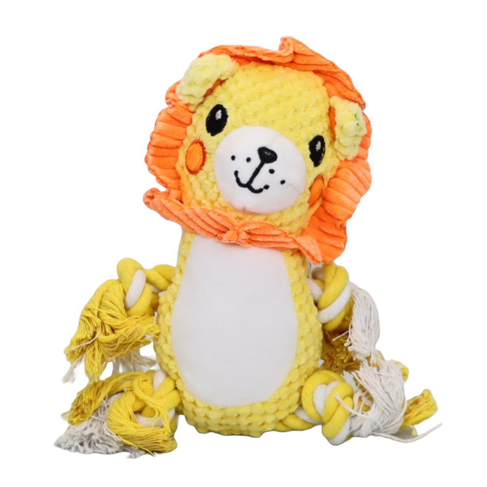Peluche Tipo Soga Resistente para Perro Modelo León