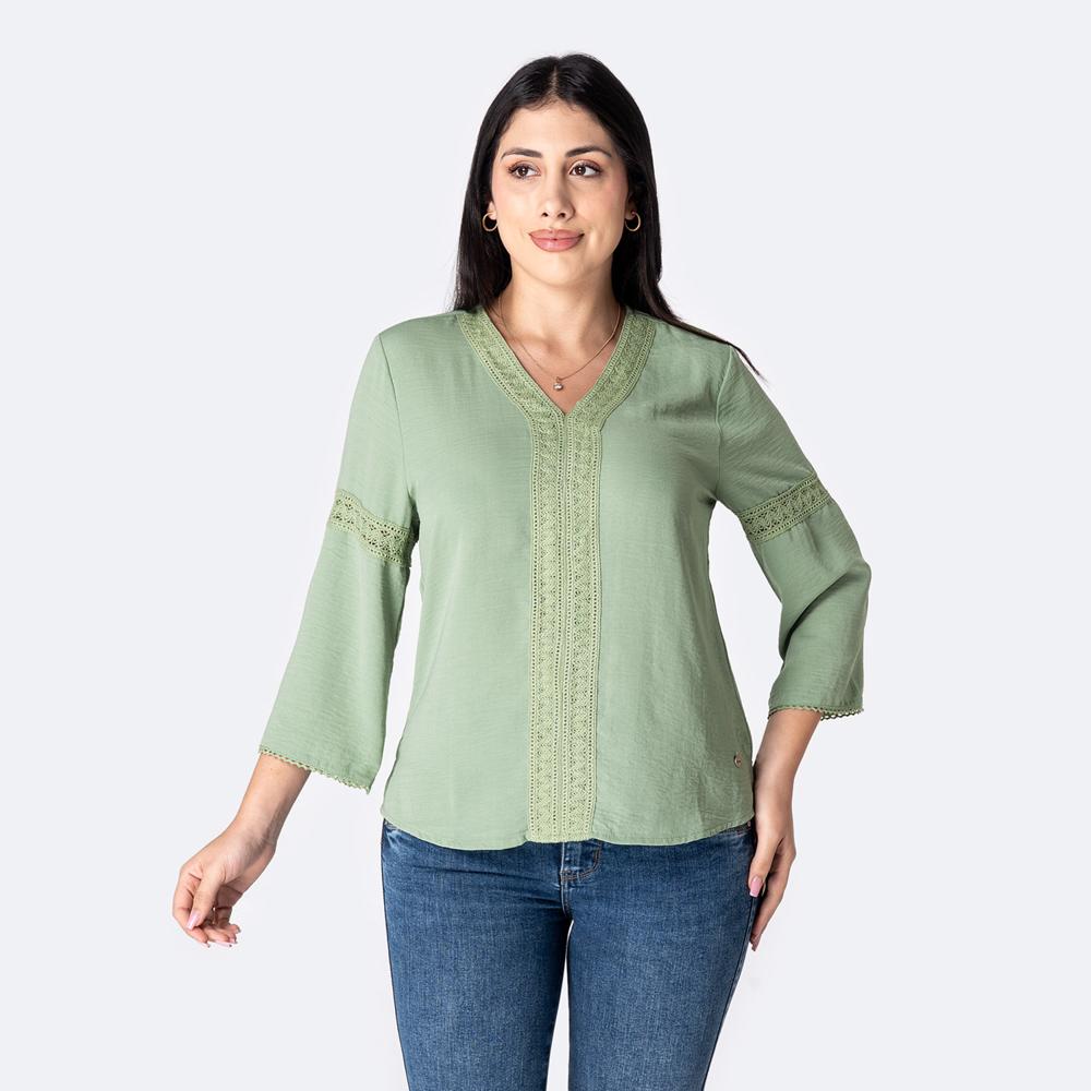 Blusa Lino Pionier Mujer Zilset Oechsle