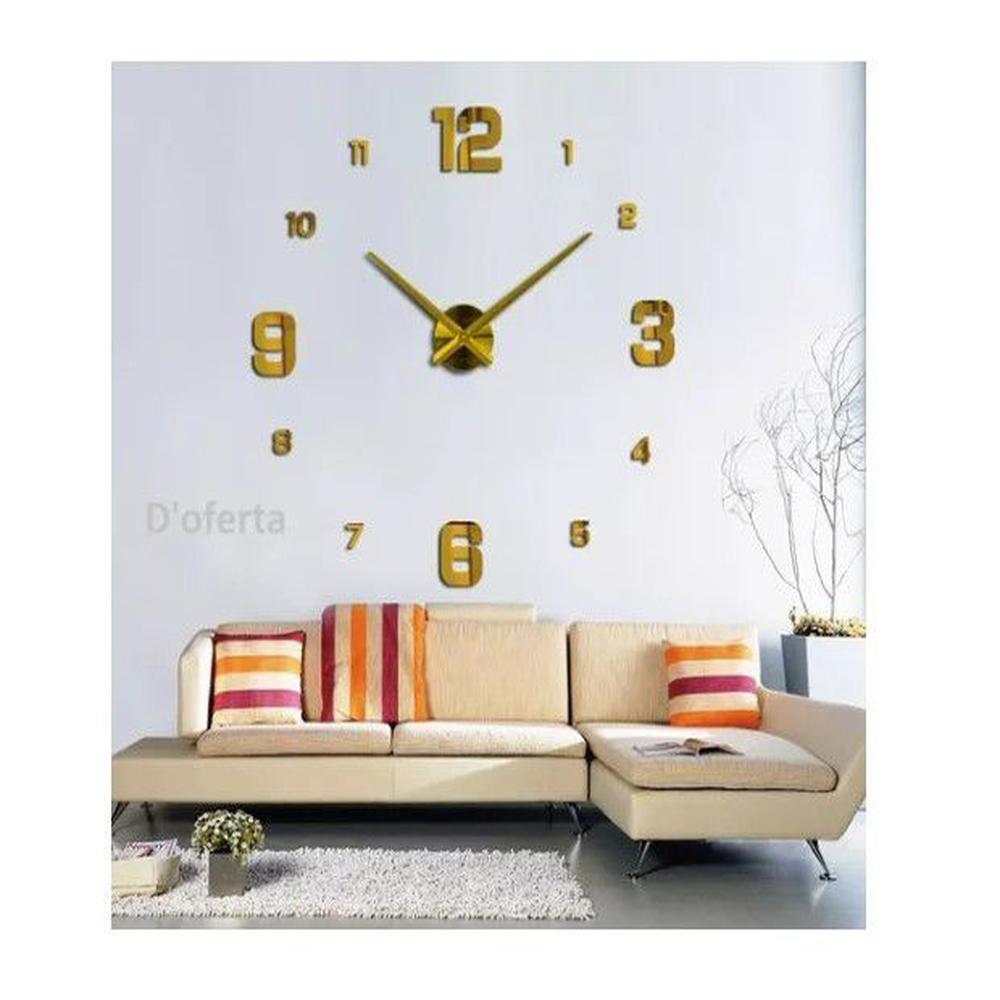 Reloj 3d moda  sin marco