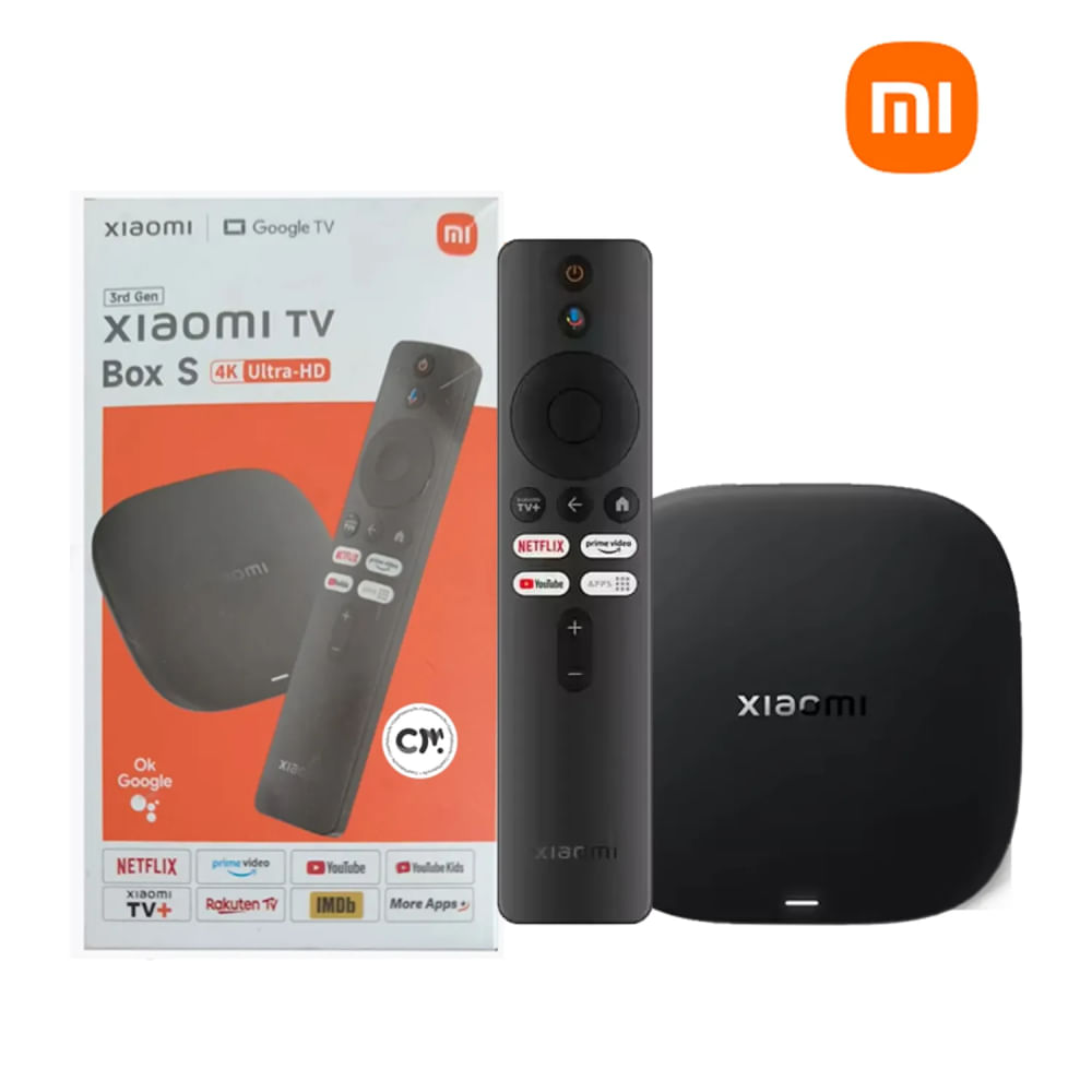 Xiaomi TV Box S 3ra Gen 4K Ultra HD Wifi 6 - Negro