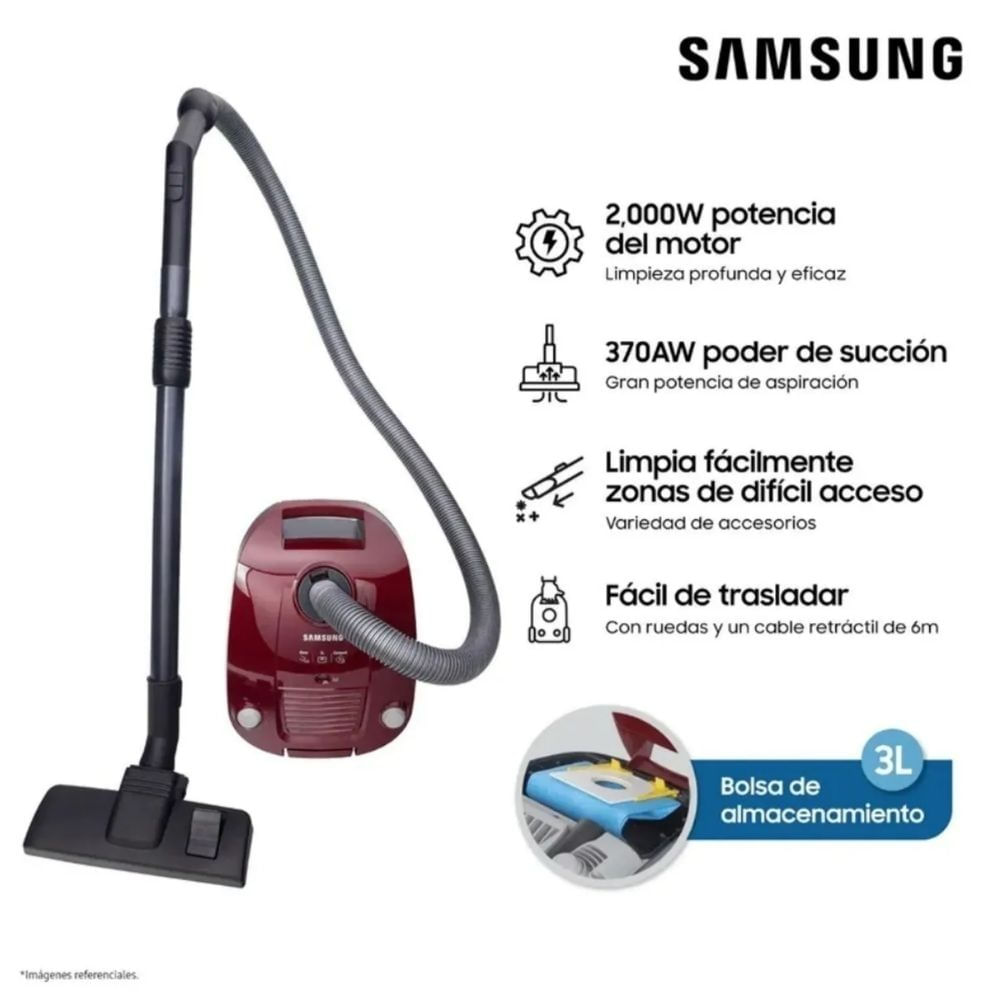 Samsung Aspiradora de Arrastre SC4190 2000W Purple
