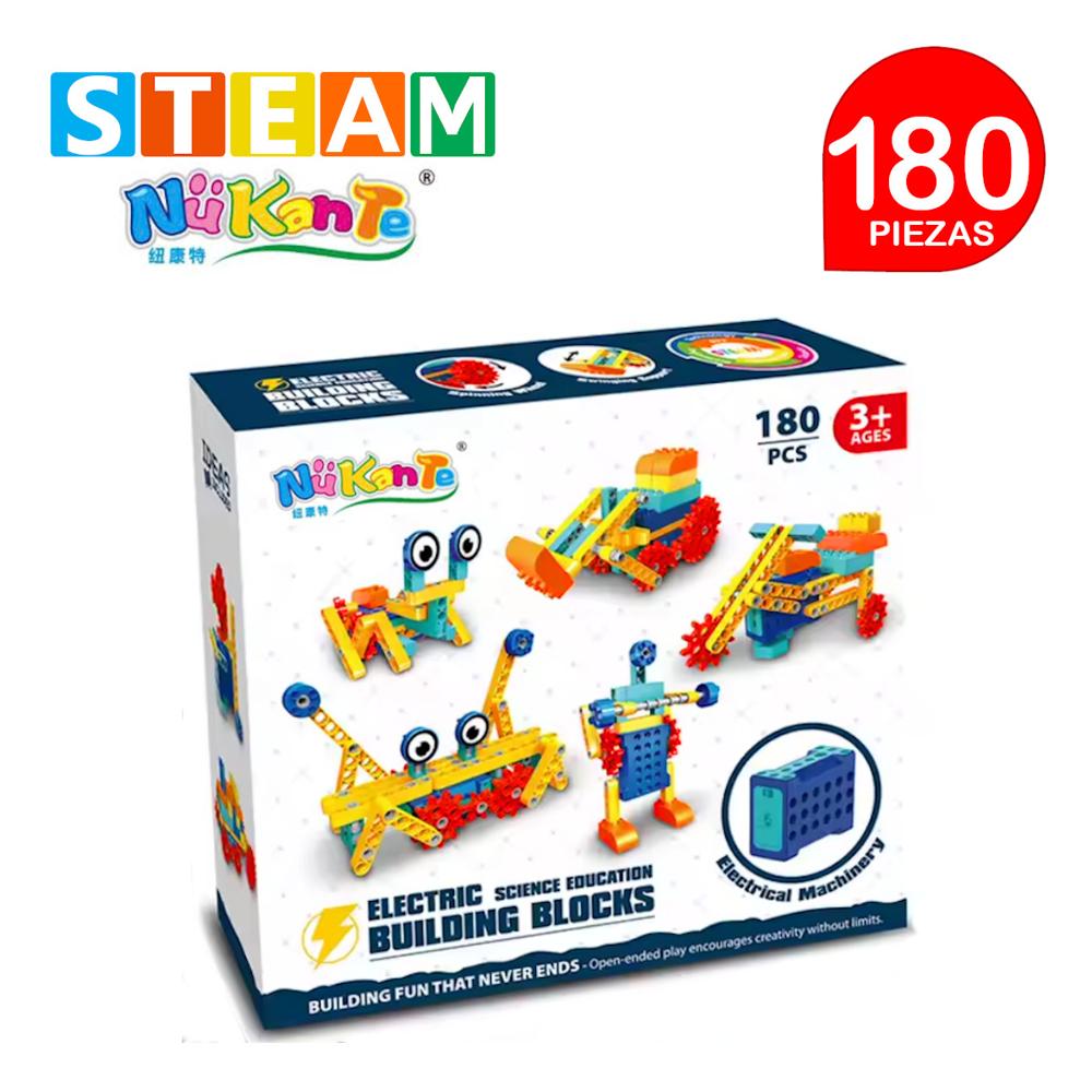 Bloques Didácticos Eléctrico STEAM NUKANTE Caja 180 Piezas