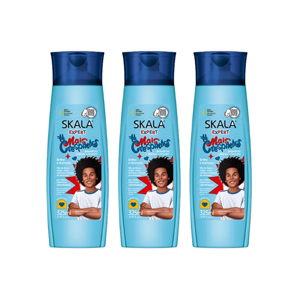 Shampoo Mais Crespinhos Skala Expert 325Ml 3 Und