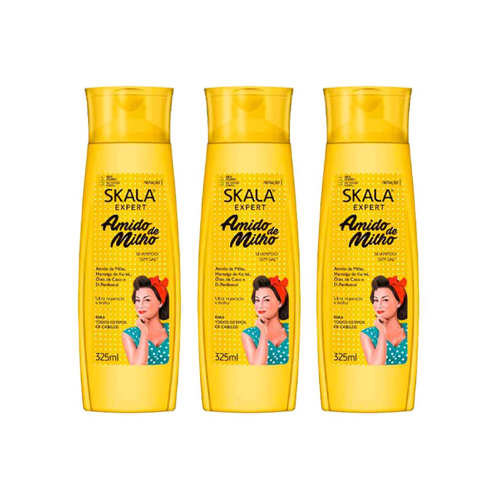 Shampoo Almidon De Maiz Skala Expert 325Ml 3 Und