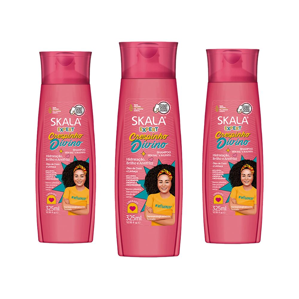 Shampoo Divino Potinho Skala Expert 325Ml 3 Und