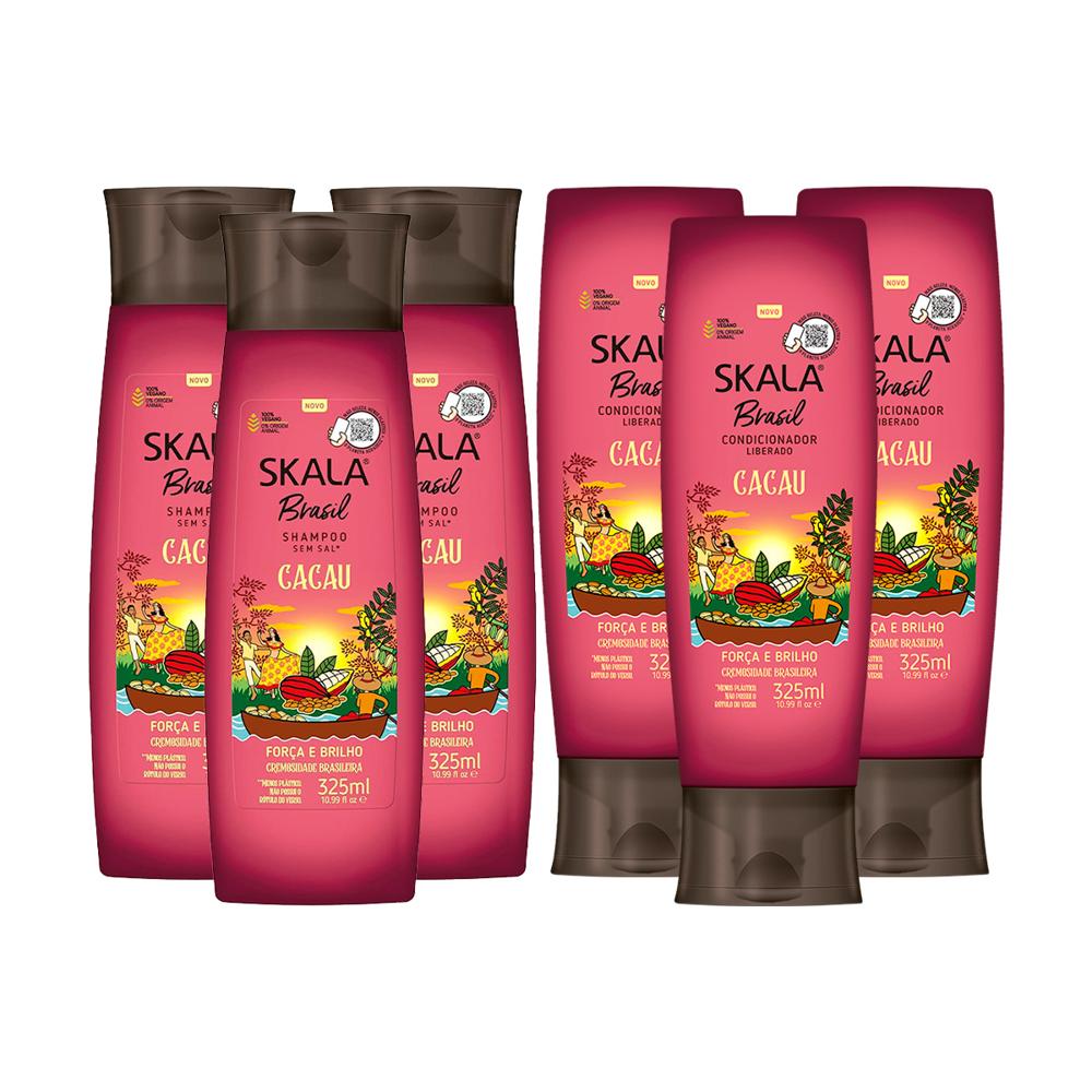 Shampoo Cacao 325Ml + Acondicionador 325Ml Skala 3 Unid