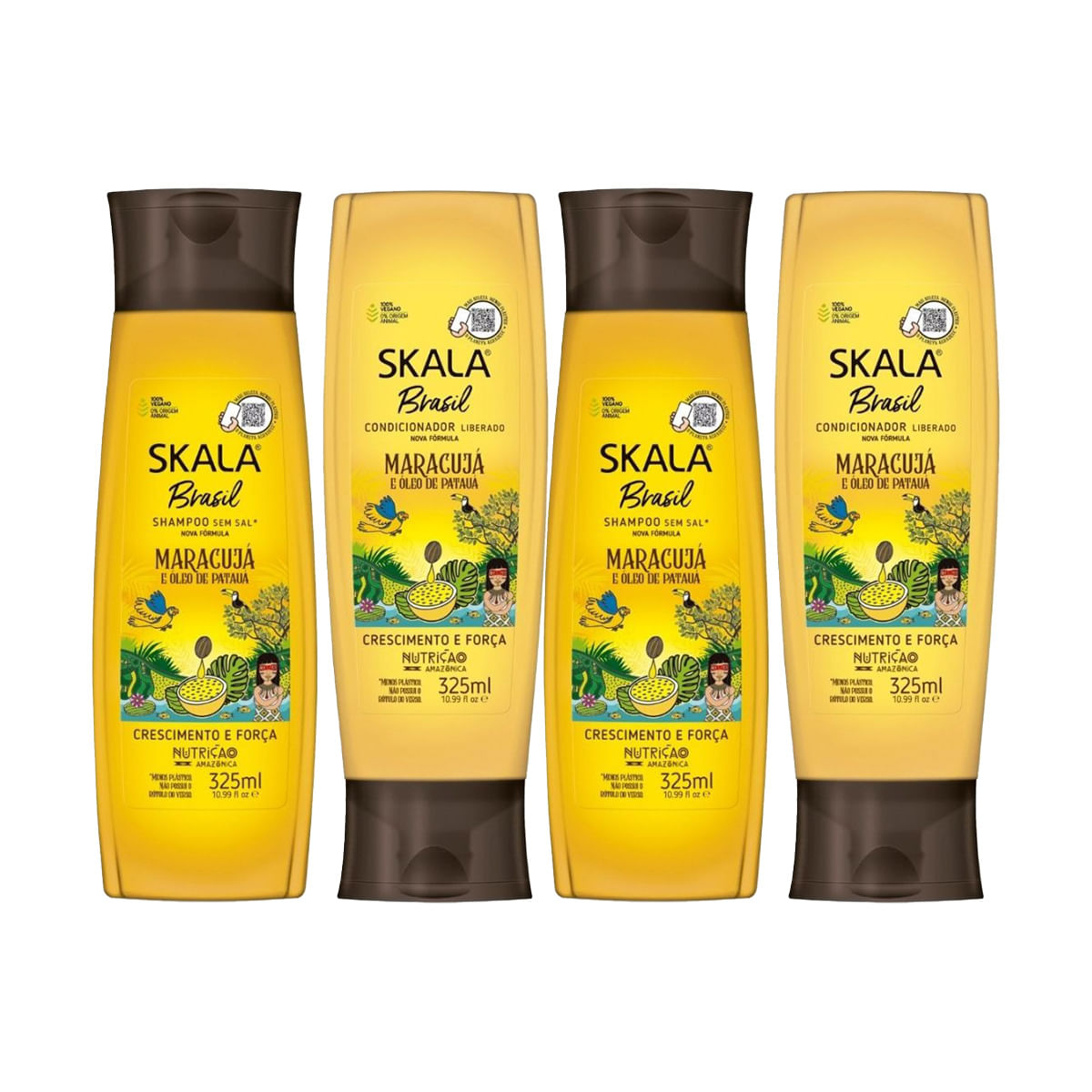 Skala Maracuyá Shampoo 325Ml +  Acondicionador 325Ml 2 Unid