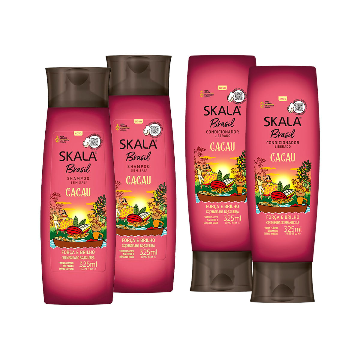 Shampoo Cacao 325Ml + Acondicionador 325Ml Skala 2 Unid