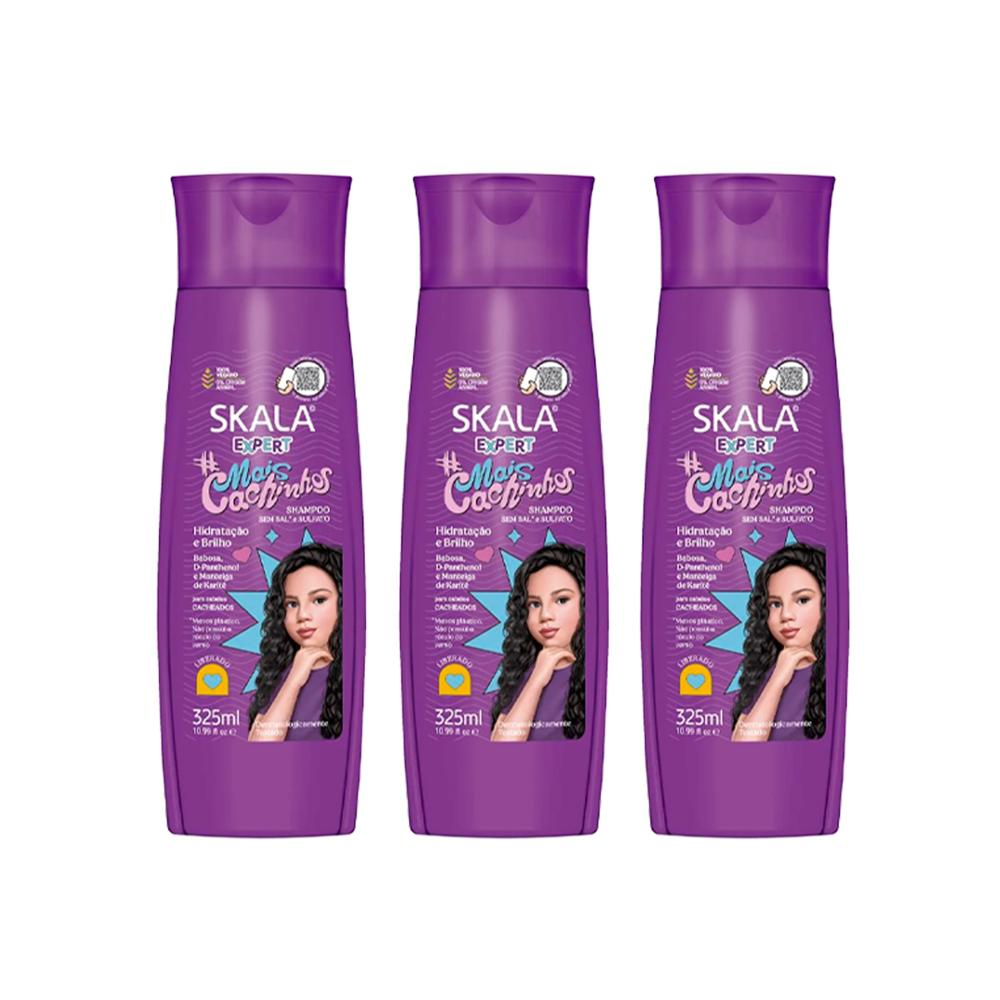 Shampoo Mais Cachinhos Skala Expert 325Ml 3 Und
