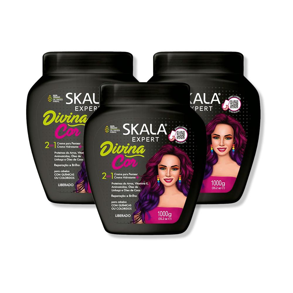 Crema Tratamiento Capilar Divina Cor 1000G - Skala 3 Unid