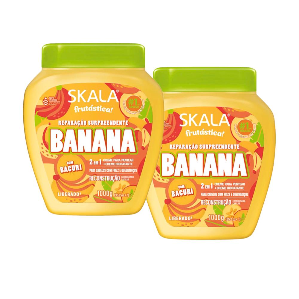 Crema De Tratamiento De Banana 2 En 1 1000G - Skala 2 Unid