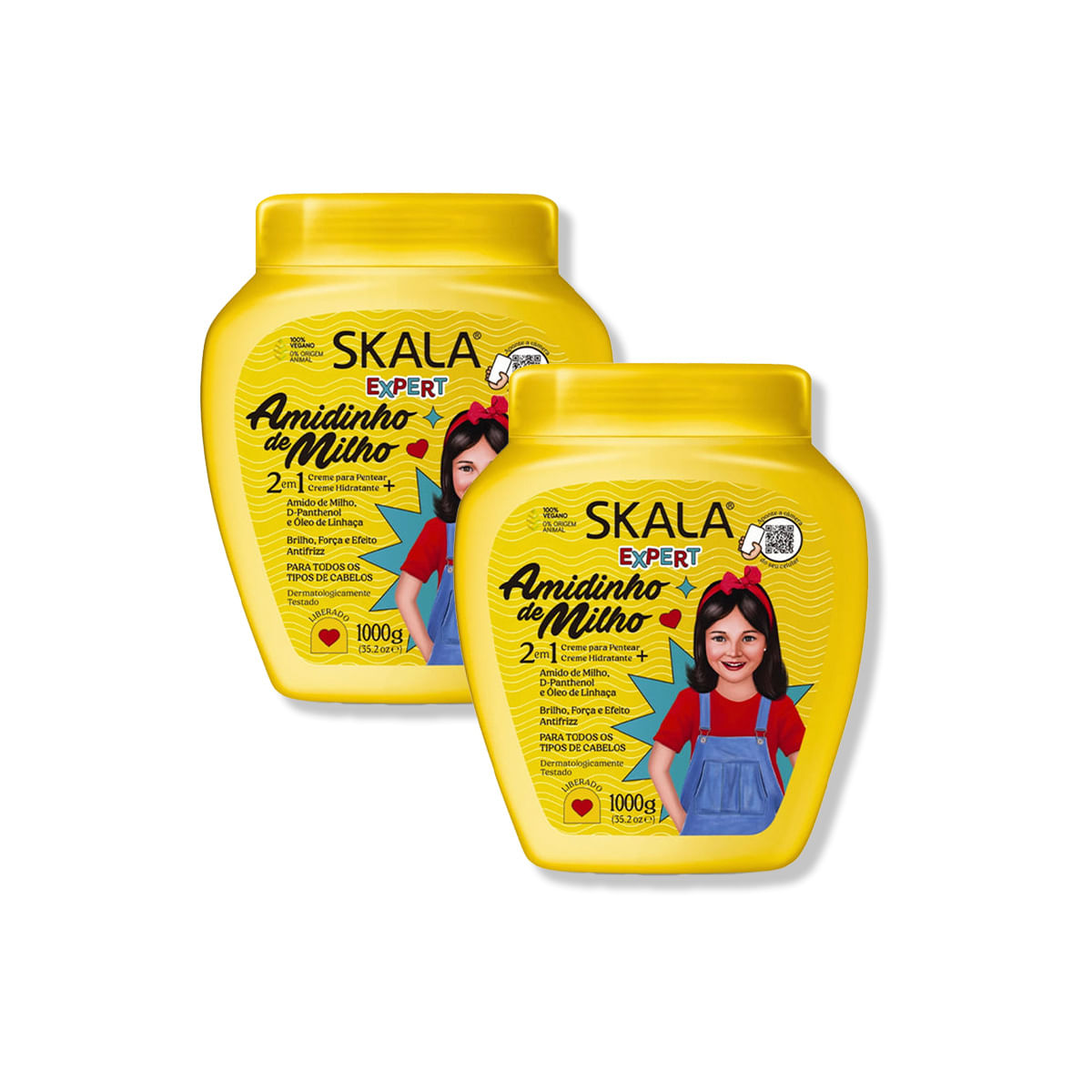 Crema Tratamiento Capilar Amidinho De Milho Kids 1000G 2 Unid