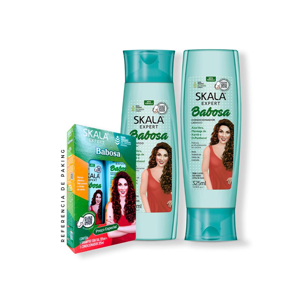 Shampoo + Acondicionador Babosa Aloe Vera Skala Expert 325Ml + Regalo
