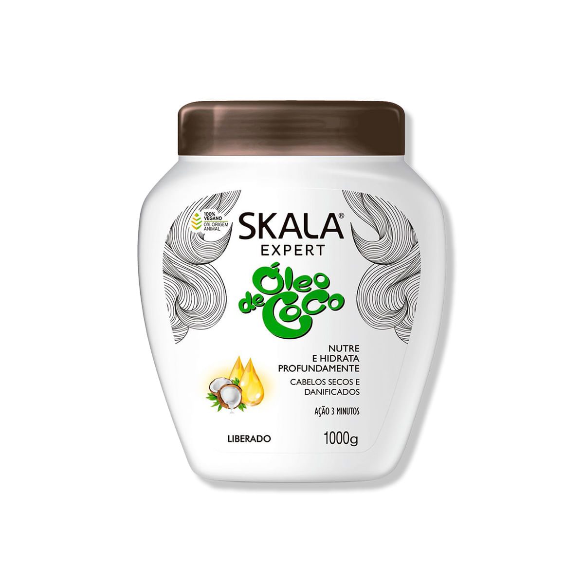 Crema Tratamiento Capilar Óleo De Coco 1000G - Skala Expert