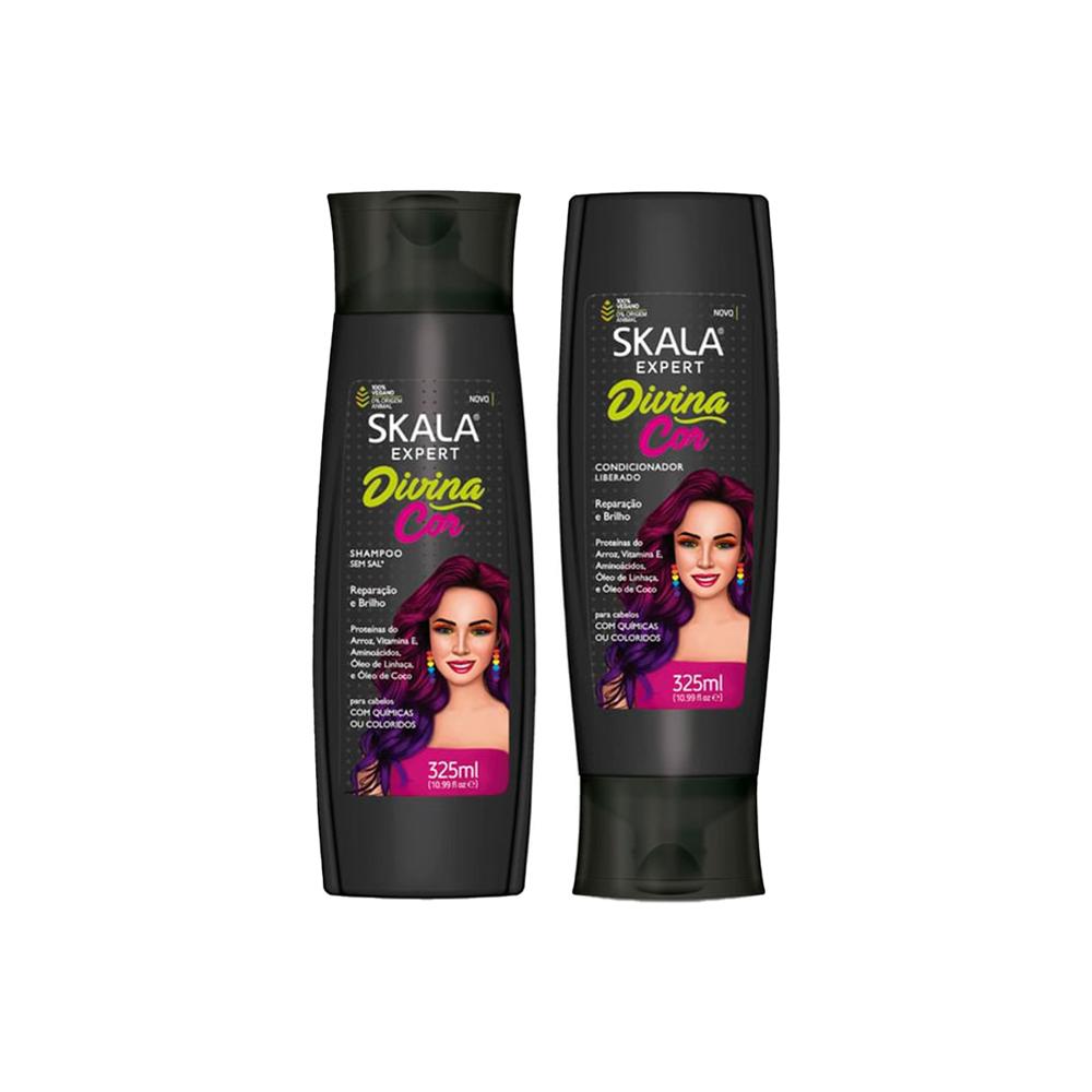 Shampoo 325Ml + Acondicionador Divina Cor X 325Ml - Skala