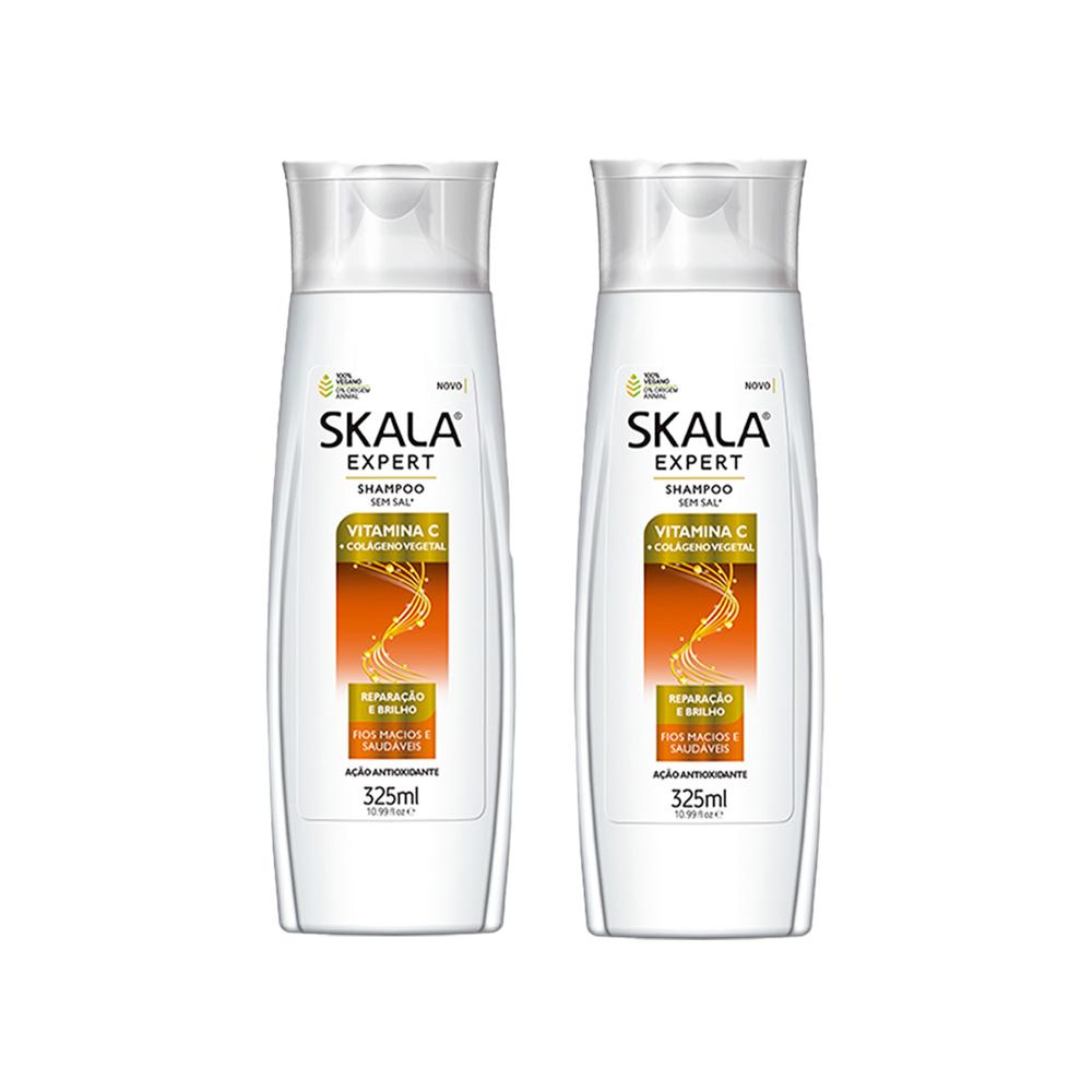 Shampoo Vitamina C & Colageno Vegetal Skala Expert 325Ml 2 Und