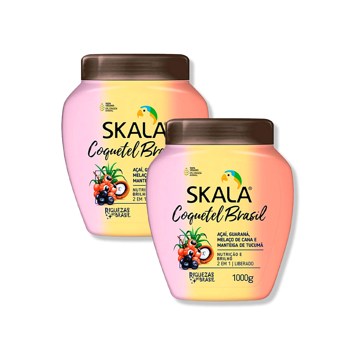 Crema Tratamiento Capilar Coquetel Brasil Capilar Nutritiva 1000G 2 Un