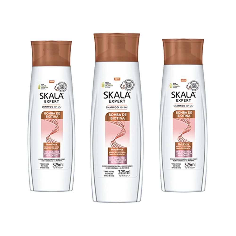 Shampoo Bomba De Biotina Skala Expert 325Ml 3 Und