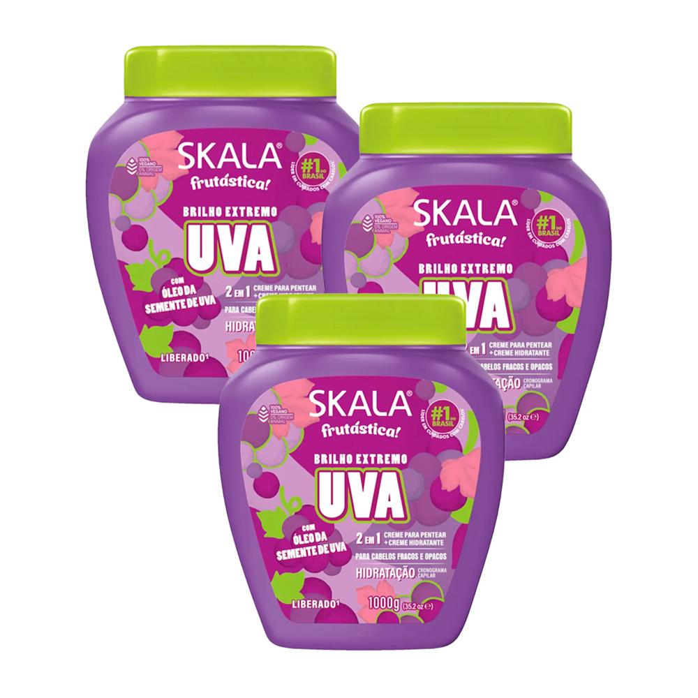 Crema De Tratamiento De Uva 2 En 1 1000G - Skala 3 Unid