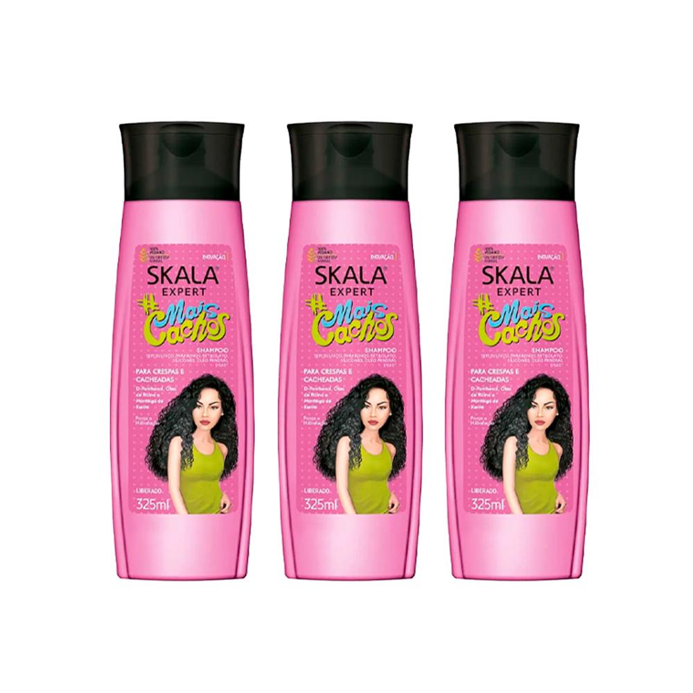 Shampoo Mais Cachos Skala Expert 325Ml 3 Und