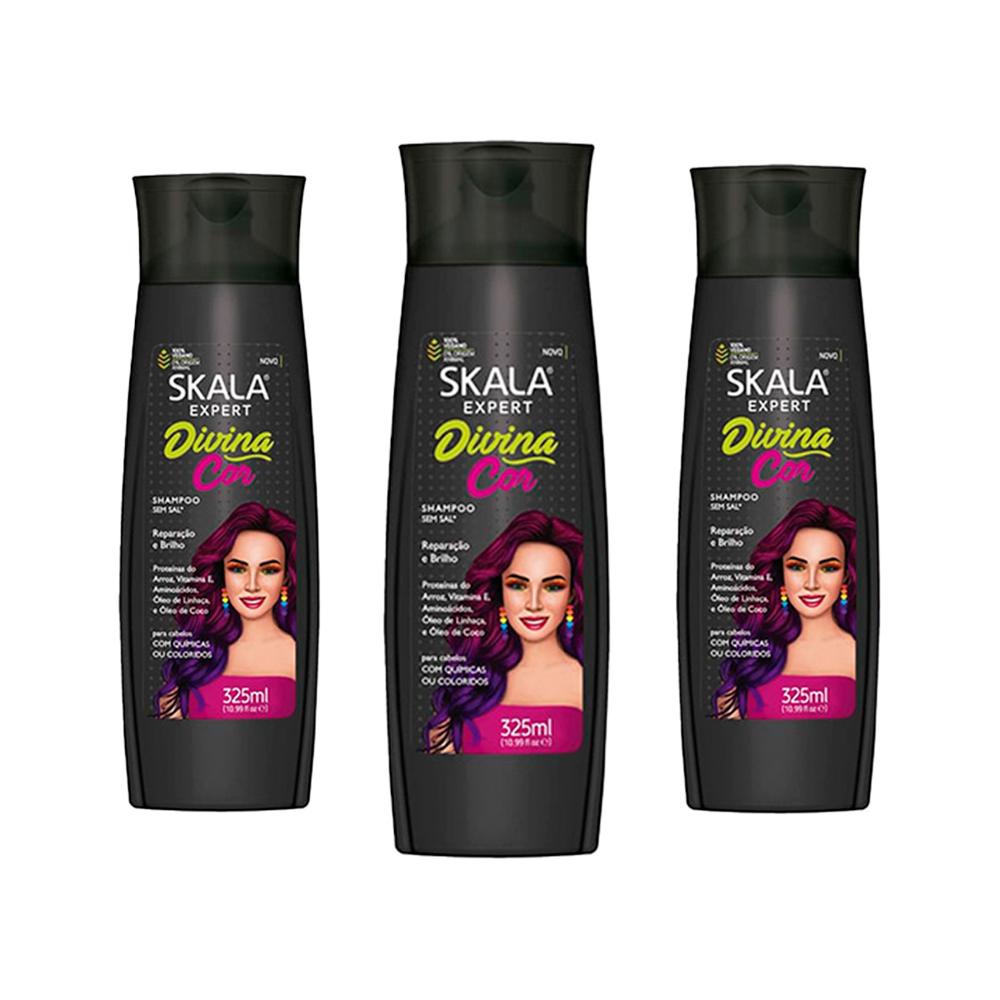 Shampoo Divina Cor X Skala Expert 325Ml 3 Und
