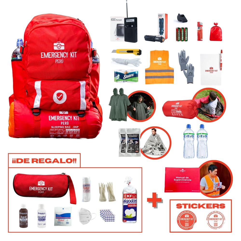 Mochila de emergencia PREMIUM (1-2 personas)