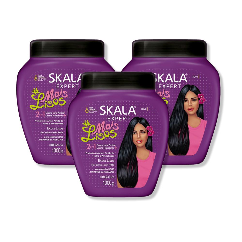 Crema Tratamiento Capilar Mais Lisos 1000G - Skala 3 Unid