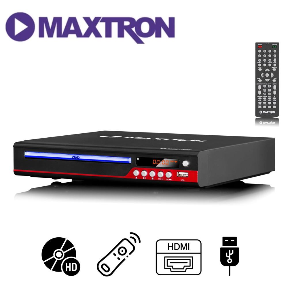 Reproductor DVD Player Maxtron DYNAMIC-MX 1808 HDMI Lector USB + control remoto