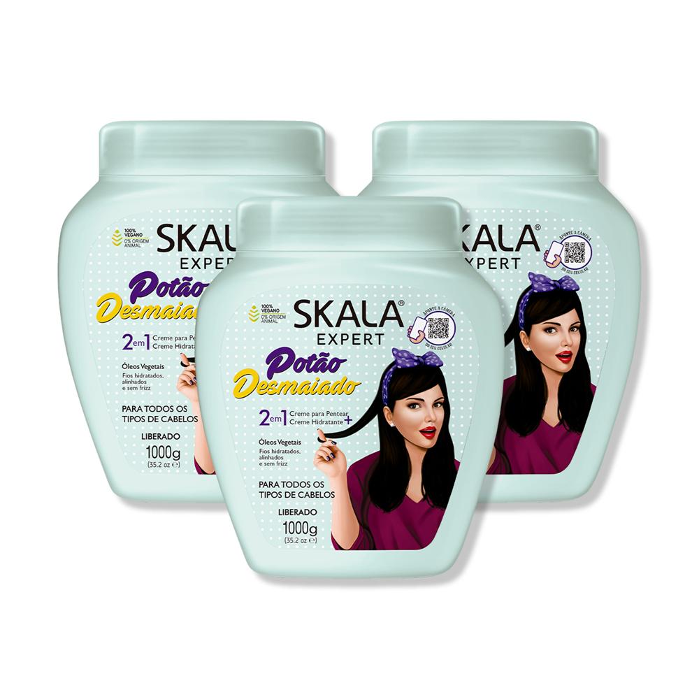 Crema De Tratamiento Pelo Desmayado 1000G - Skala 3 Unid
