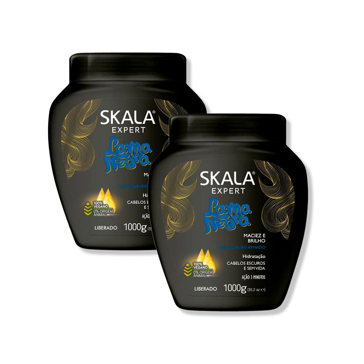 Crema De Tratamiento Lama Negra 1000G - Skala 2 Unid